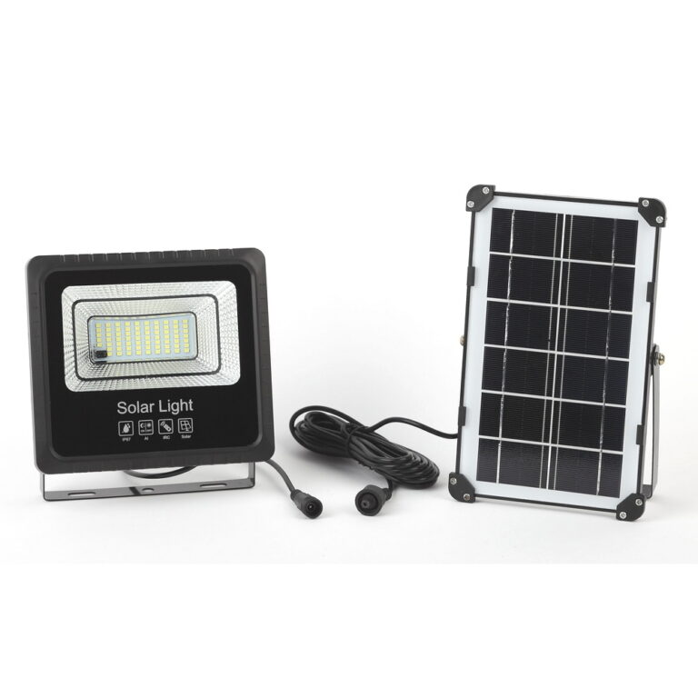 ЭРА Прожектор светодиодный уличный на солн. бат. 50W, 360 lm, 5000K, с датч. движения, ПДУ, IP65 (10