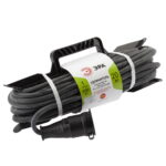 Удлинитель силовой ЭРА  UFx-1e-3x2,5-20m-IP44(KG) на рамке с заземлением 1 розетка 20 м КГ 3х2,5мм2