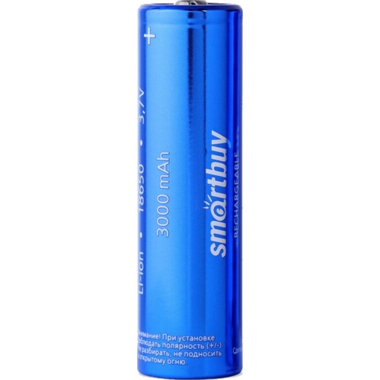 Аккумулятор Smartbuy LI18650-3000 mAh (50/400) (SBBR-18650-1S3000)