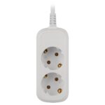 Удлинитель электрический ЭРА UDL-16-230-E Greenline 2 розетки с заземлением 3м ПВС 3x1мм2