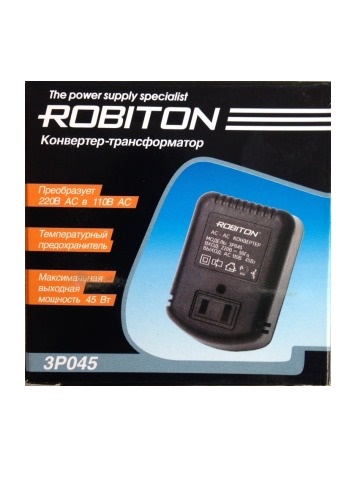 Конвертер-Трансформатор 220В-110В ROBITON 3Р045