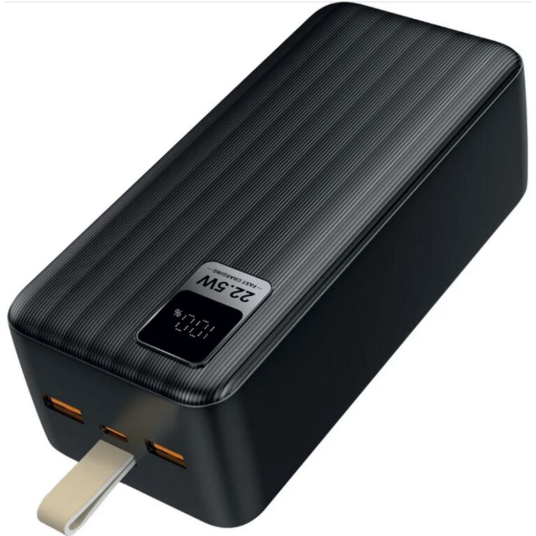 Perfeo Powerbank WATERFALL 40000 mAh/LED дисплей/PD + QC 3.0/Type-C/2 USB/Выход: 5A, max 22.5W/Black