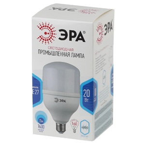 Лампа светодиодная ЭРА STD LED POWER T80-20W-4000-E27 E27 / Е27 20Вт колокол нейтральный белый свет