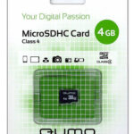 Карта памяти MicroSD 4 GВ Qumo Class 4 без адаптера