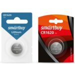 Литиевый элемент питания Smartbuy CR1620/1B (12/720) (SBBL-1620-1B)