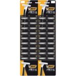 Бритва BIC "Metall" 1 лезвие пластиковая ручка 36шт. на карте (36/144)
