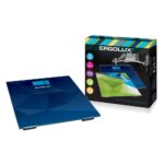 ERGOLUX ELX-SB03-C45 абстракция синяя ( весы напольные до 180 кг, LED подсветка)