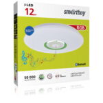 Светодиодный потолочный светильник (LED) Smartbuy12W Bluetooth 4K (SBL-Btooth-12-W-4K)