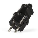 Вилка Smartbuy, прямая с заземлением черная 16А 250В (SBE-16-P01-b)