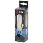 Лампочка светодиодная ЭРА F-LED BTW-7W-840-E14 frost Е14 / E14 7Вт филамент свеча витая матовая нейтральный белый свет