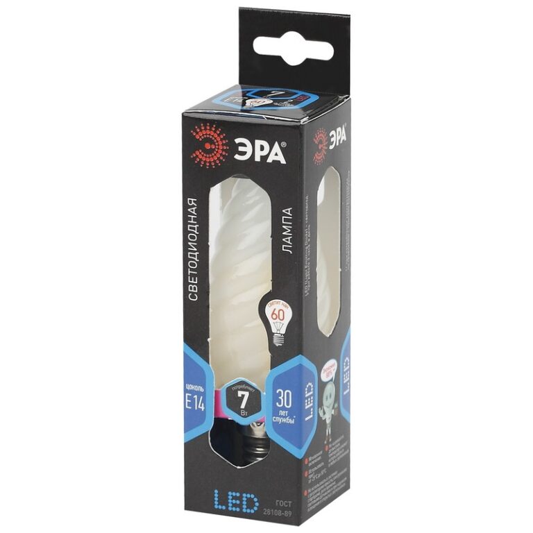 Лампочка светодиодная ЭРА F-LED BTW-7W-840-E14 frost Е14 / E14 7Вт филамент свеча витая матовая нейтральный белый свет