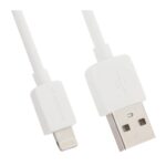 USB кабель REMAX Light (IPhone 5/6/7/SE) (1M, 1A) RC-06I Белый (40/400)