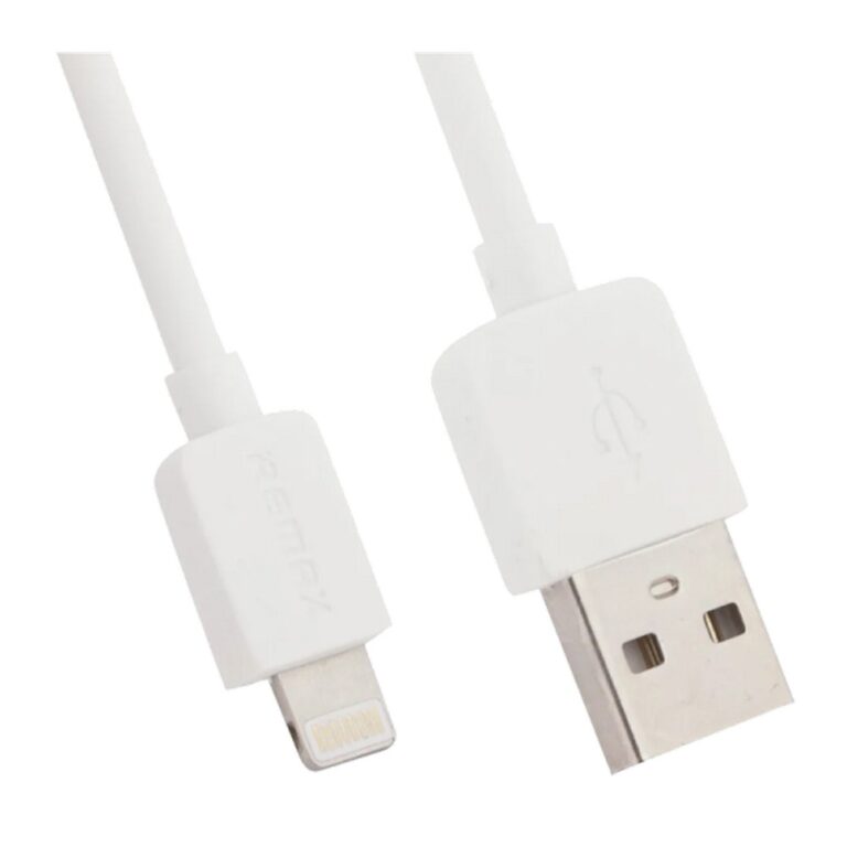 USB кабель REMAX Light (IPhone 5/6/7/SE) (1M, 1A) RC-06I Белый (40/400)