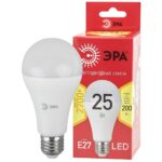 Лампочка светодиодная ЭРА RED LINE LED A65-25W-827-E27 R Е27 / E27 25 Вт груша теплый белый свет