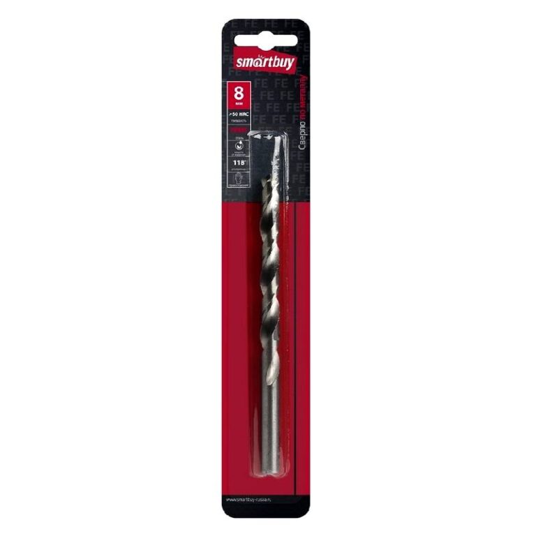 Сверло по стали, 8 мм, сталь Р6М5, HRC>60, Smartbuy tools (SBT-DM-8)/250