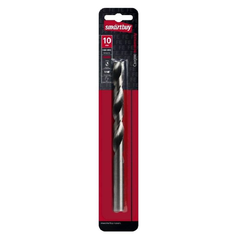Сверло по стали, 10 мм, сталь Р6М5, HRC>60, Smartbuy tools (SBT-DM-10)/250