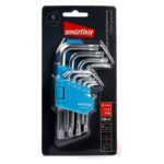 Набор ключей TORX c отверст. 9 шт, TORX:10,15,20,25,27,30,40,50, CR-V,Smartbuy tools/48