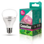 Camelion LED15-PL/BIO/E27 (Эл.лампа светодиодная для растений 15Вт 220В)