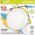 Накладной (LED) светильник Round SDL Smartbuy- 12w/6500K/IP20 (SBL-RSDL-12-65K)