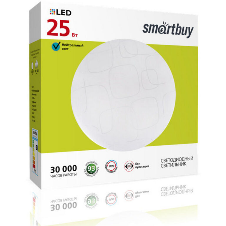 Светодиодный потолочный светильник (LED) Smartbuy25W Cube (SBL-Cube-25-W-6K)