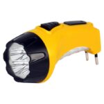 Аккумуляторный светодиодный фонарь 4+6 LED с прямой зарядкой Smartbuy, желтый (SBF-87-Y)/120