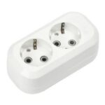 Колодка Smartbuy, 2 гнезда 16А/3,5кВт c заземлением (SBE-16-2-00-Z)
