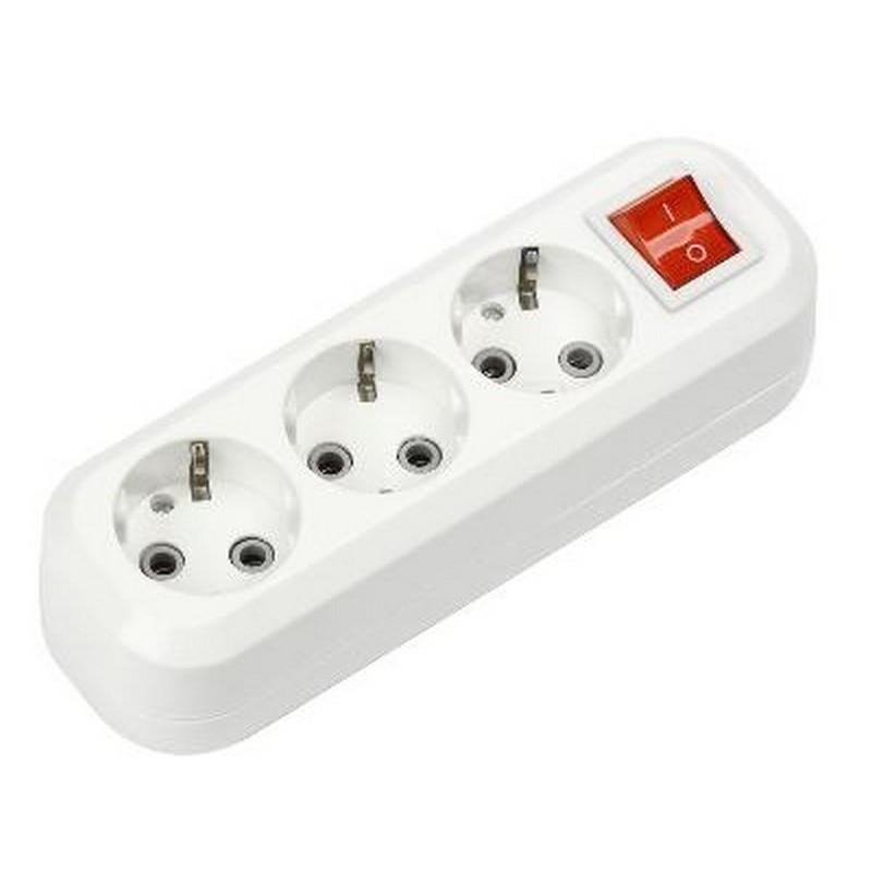 Колодка Smartbuy, 3 гнезда 16А/3,5кВт c выключателем и заземлением (SBE-16-3-00-ZS) Колодка Smartbuy, 3 гнезда 16А/3,5кВт c выключателем и заземлением (SBE-16-3-00-ZS)