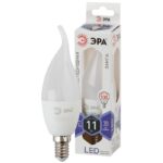 Лампочка светодиодная ЭРА STD LED BXS-11W-860-E14 E14 / Е14 11Вт свеча на ветру холодный дневной свет