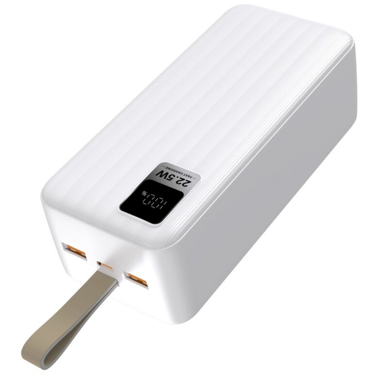 Perfeo Powerbank WATERFALL 40000 mAh/LED дисплей/PD + QC 3.0/Type-C/2 USB/Выход: 5A, max 22.5W/White