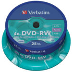 Verbatim DVD-RW 4.7 GB 4x Cake (25)