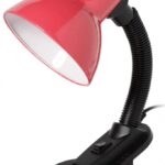 Настольный светильник Smartbuy Е27 с прищепкой розовый (SBL-DeskL01-Pink)