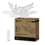 Светильник светодиодный ELEGANT FLAME 120Вт 230В 3000-6500K 8400Лм 1035х895х120мм c пультом ДУ белый IN HOME