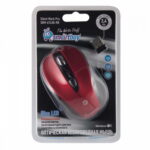 Мышь беспроводная Smart Buy 612AG, красная/чёрная, Blue LED, беззвучная. Разрешение: 2000 dpi. Кнопок: 5 + колесо прокрутки. Оптический сенсор. Радиус: 10 м. (1/40)