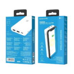 Внешний аккумулятор Borofone BT31 10000mAh 2.0A 2USB/Type-C беспр. зар. Qi белый (1/35)