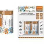 Элемент питания LR20 D Alkaline 1,5V BP-2 Народный