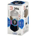 Лампочка светодиодная ЭРА STD LED P45-9W-840-E14 E14 / Е14 9Вт шар нейтральный белый свет