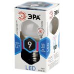 Лампочка светодиодная ЭРА STD LED P45-9W-840-E27 E27 / Е27 9Вт шар нейтральный белый свет