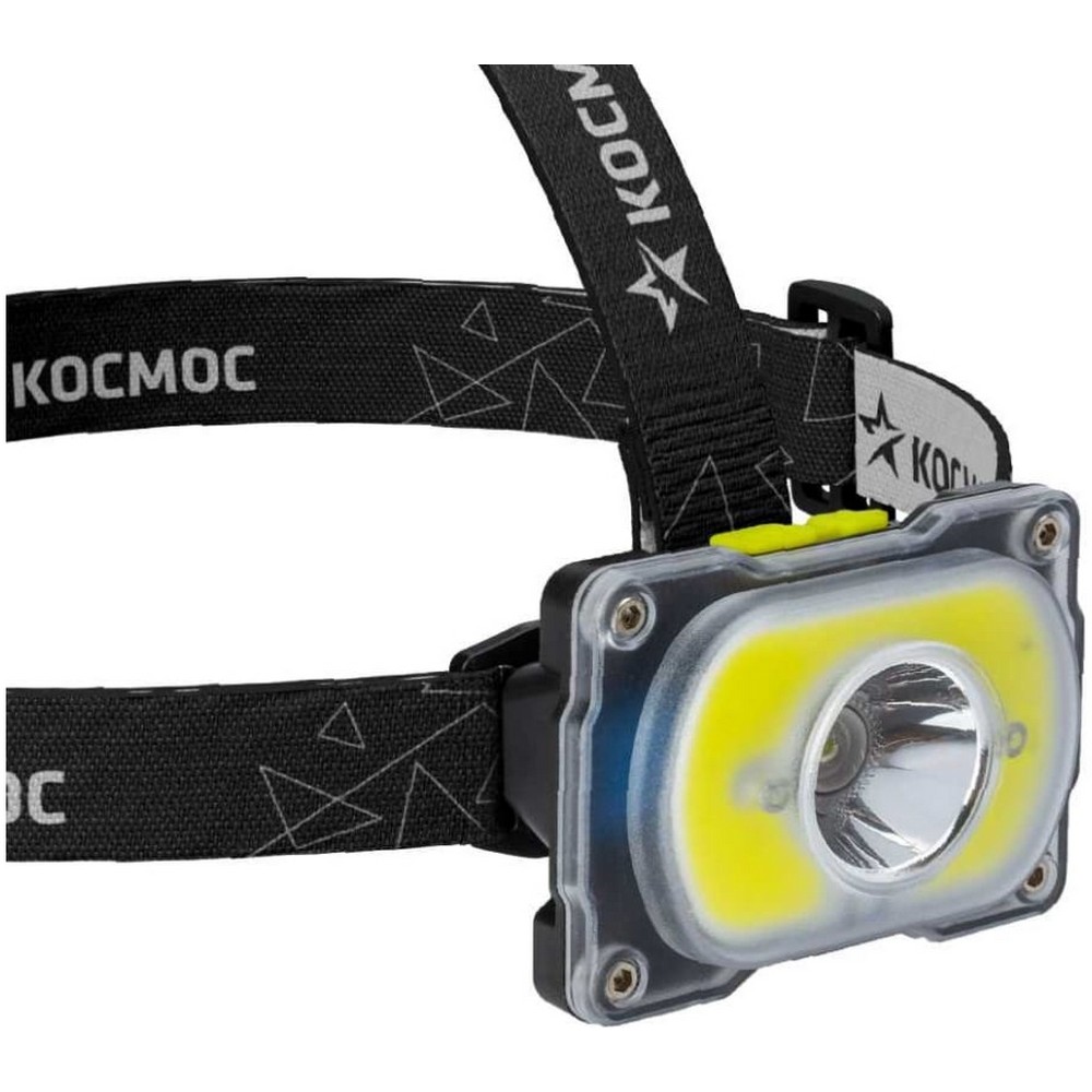 Фонарь налобный КОСМОС (KOC507Lit) аккум/3Вт+5ВтCOB/Li-ion 18650 1200mAh/ABS-пл/индикатор/USB type C Фонарь налобный КОСМОС (KOC507Lit) аккум/3Вт+5ВтCOB/Li-ion 18650 1200mAh/ABS-пл/индикатор/USB type C