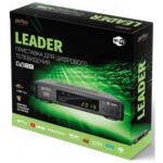 Perfeo DVB-T2/C приставка "LEADER" д/цифр.TV, Wi-Fi, IPTV, HDMI, 2 USB, DolbyD, пульт ДУ (C)