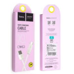 Кабель USB - Type-C HOCO X1 Rapid, 1.0м, круглый, 2.1A, силикон, цвет: белый (1/36/360)