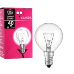 Лампа накаливания 96931 General Electric Брест Р45 шарик 40W 230V E14 CL, ОТ&40C1/CL/E14 230V GE1/1