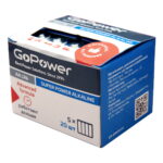 Батарейка GoPower LR6 AA BOX20 Shrink 4 Alkaline 1.5V (4/20/640)