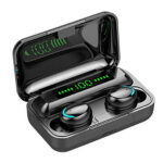 Наушники TWS Bluetooth LOONA синхронизация с Android/iOS микрофон цифровая индикация Bluetooth 5.0 чёрные (TWS-006black) (1/100)