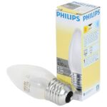 Лампа накаливания Philips B35 60W E27 230V свеча Fr