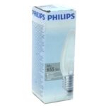 Лампа накаливания Philips B35 60W E27 230V свеча Cl