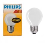 Лампа накаливания Philips Р45 60W E27 230V шарик Fr