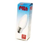 Лампа накаливания PILA B35 40W E27 230V свеча Fr