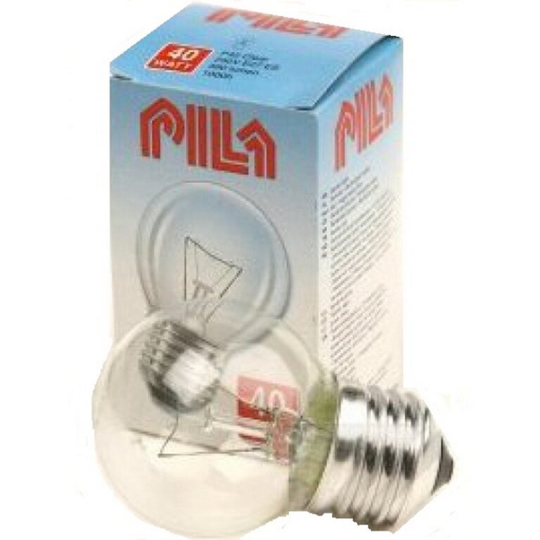Лампа накаливания PILA Р45 40W E27 230V шар Cl