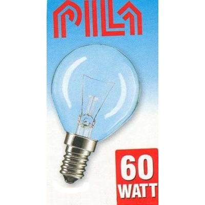 Лампа накаливания PILA Р45 60W E14 230V шар Cl