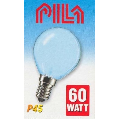 Лампа накаливания PILA Р45 60W E14 230V шар Fr